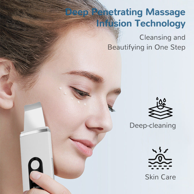 Facial skin scrubber beauty device features